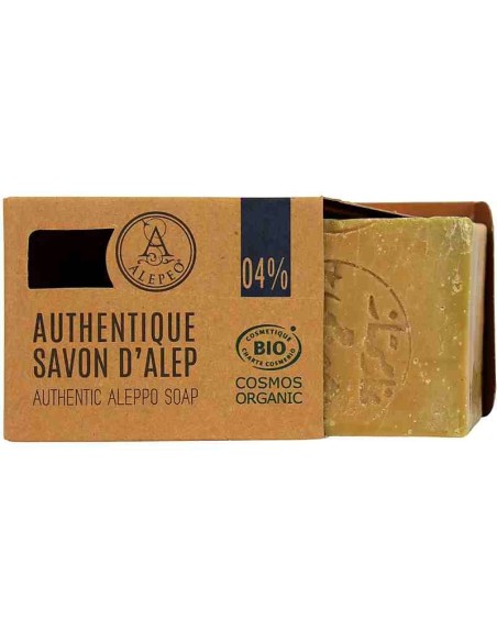 Savon d'Alep 4% pour une Utilisation Quotidienne
