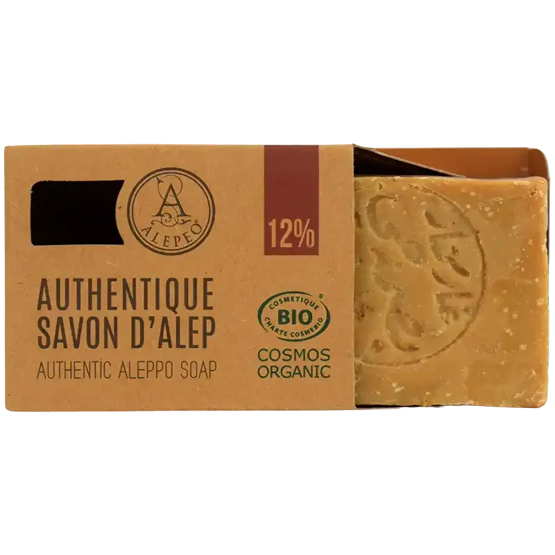 Savon d'Alep 12% Organic - Hydratant & Apaisant