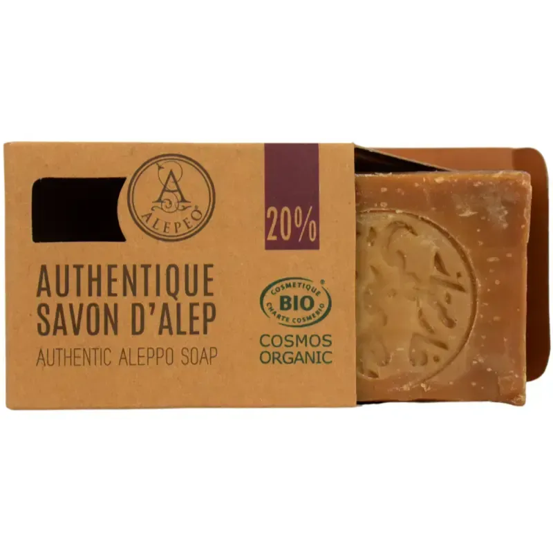 Savon d'Alep 20% Pur - Soin Luxueux pour Peau Sensible