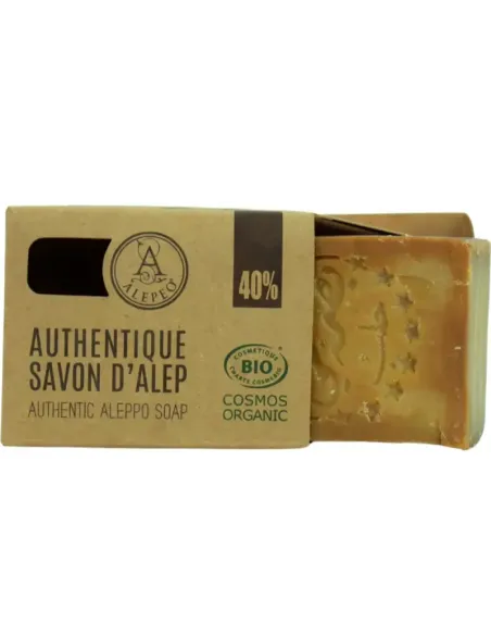 Savon d'Alep 40% Ultra-Hydratant - Soin Intensif pour Peaux Sensibles