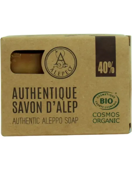 Savon d'Alep 40% Ultra-Hydratant - Soin Intensif pour Peaux Sensibles