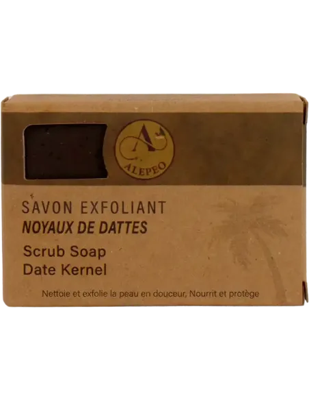 Savon Exfoliant Naturel aux Noyaux de Dattes - Douceur & Éclat