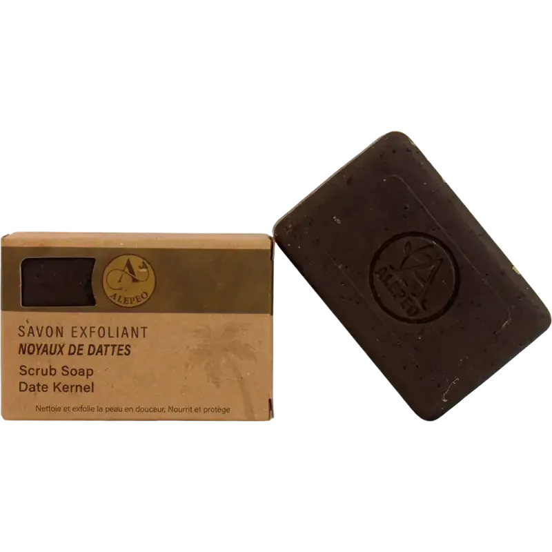 Savon Exfoliant Naturel aux Noyaux de Dattes - Douceur & Éclat