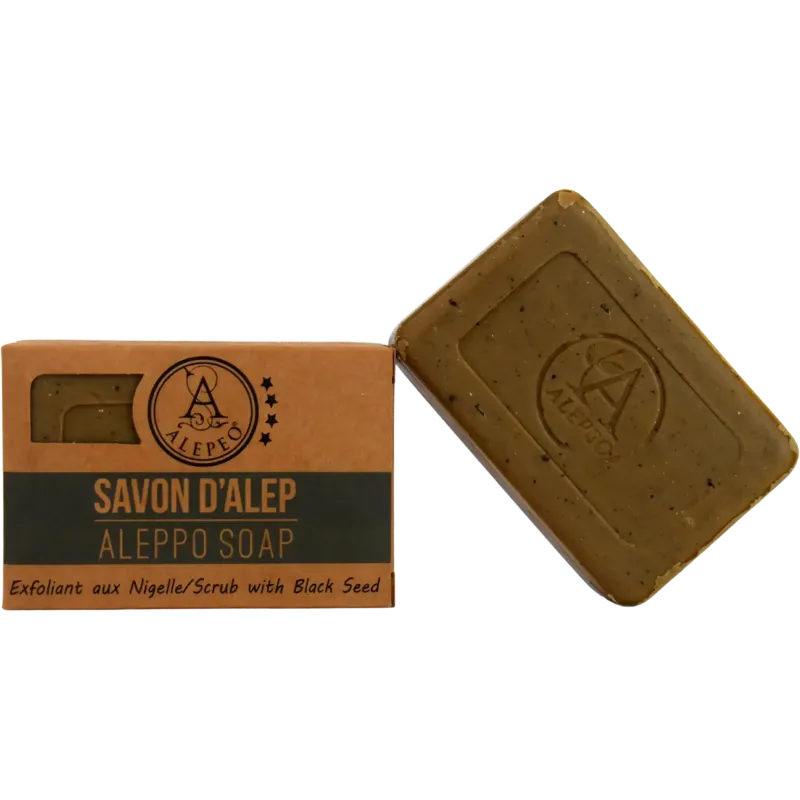 Savon d'Alep Exfoliant aux Nigelles 100 g