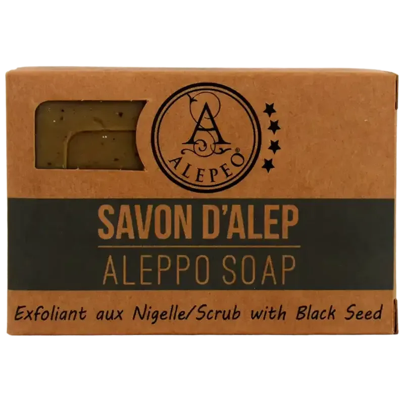 Savon d'Alep Exfoliant aux Nigelles 100 g