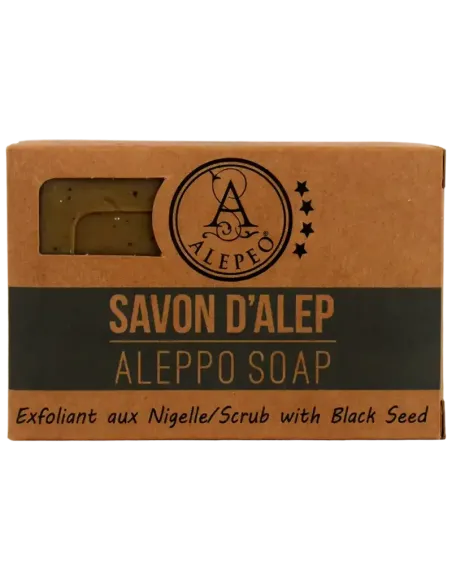 Savon d'Alep Exfoliant aux Nigelles 100 g