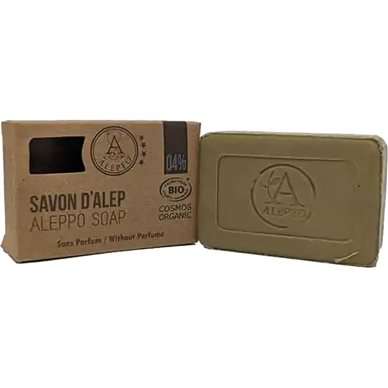Savon d'Alep sans parfum Certifié COSMOS 100g