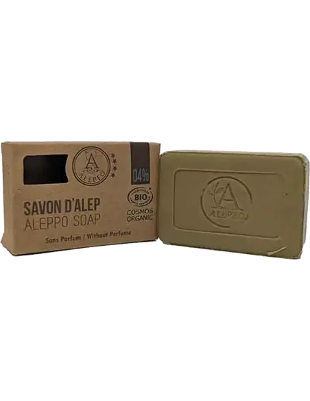 Savon d'Alep sans parfum Certifié COSMOS 100g
