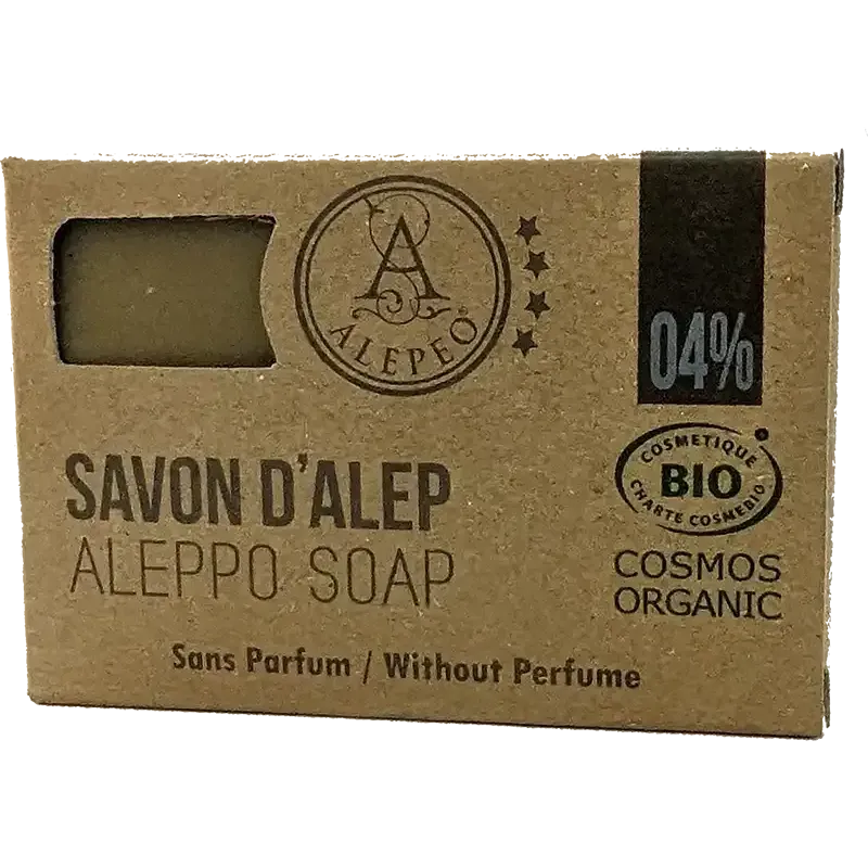 Savon d'Alep sans parfum Certifié COSMOS 100g
