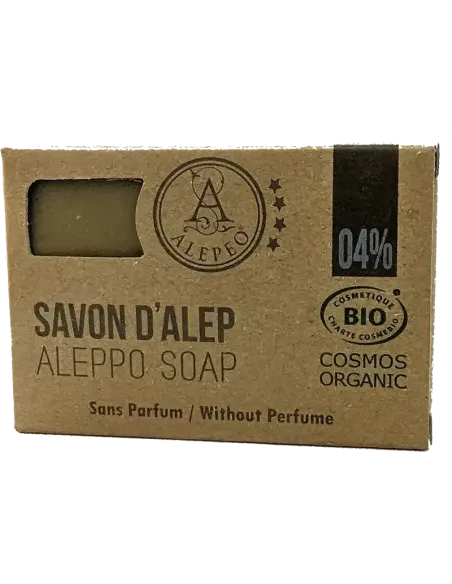 Savon d'Alep sans parfum Certifié COSMOS 100g