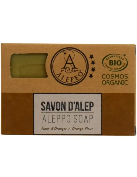 Savon d'Alep fleurs d'oranger 100g Cosmos Organic