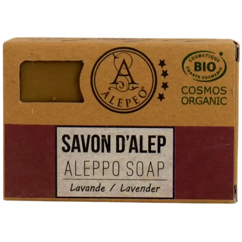 Savon d'Alep fleur de Lavande Cosmos Organic