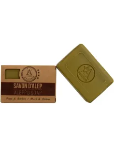 Savon d'Alep parfumé à l'ambre & musc 100g