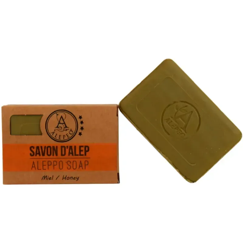 Savon d'Alep parfumé au Miel 100 g